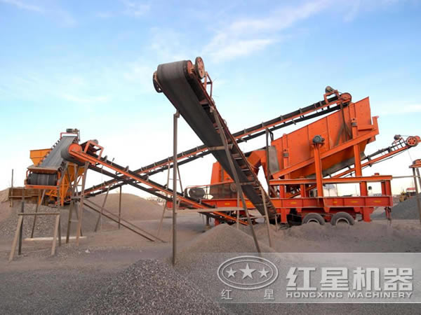新型制砂機生產(chǎn)現(xiàn)場