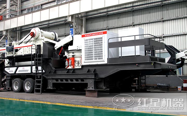 圓錐式移動(dòng)式破碎機(jī)設(shè)備實(shí)拍