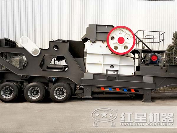 輪胎鄂破移動破碎站實拍