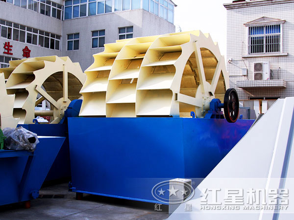 石料廠洗石料的機(jī)器實(shí)拍