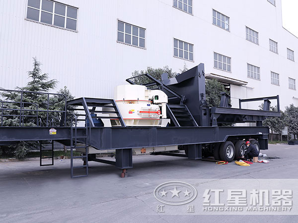 小型流動一體碎沙機設備