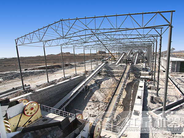 砂石生產線現場
