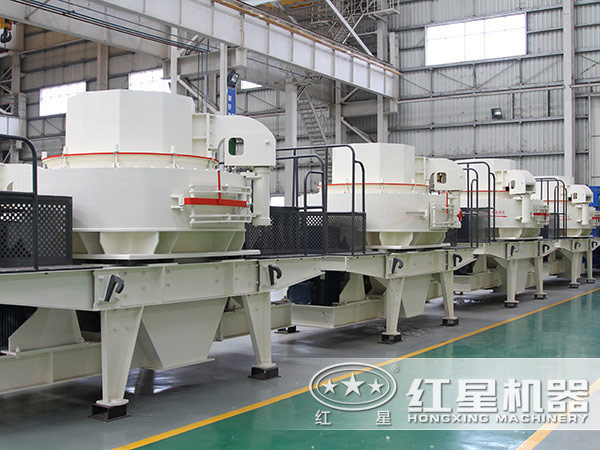 每小時40方的沖擊式制砂機廠區(qū)實拍