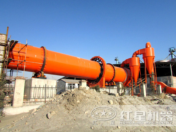 粉煤灰烘干機生產現場實拍