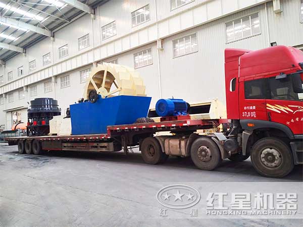 紅星洗石機設備發貨