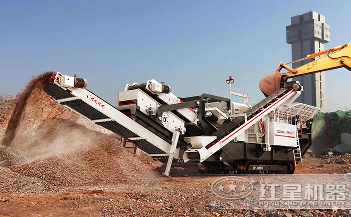 移動圓錐破碎機設備實拍