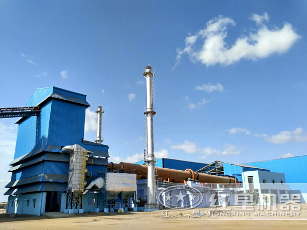 高嶺土回轉窯用戶生產現場實拍