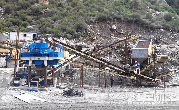 紅星沖擊式破碎機(jī)用戶生產(chǎn)現(xiàn)場