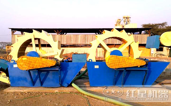 紅星石粉洗砂機用戶現場