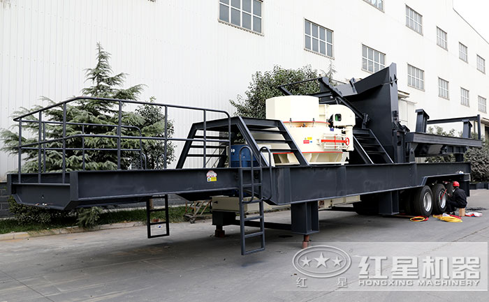 移動碎沙機設備實拍