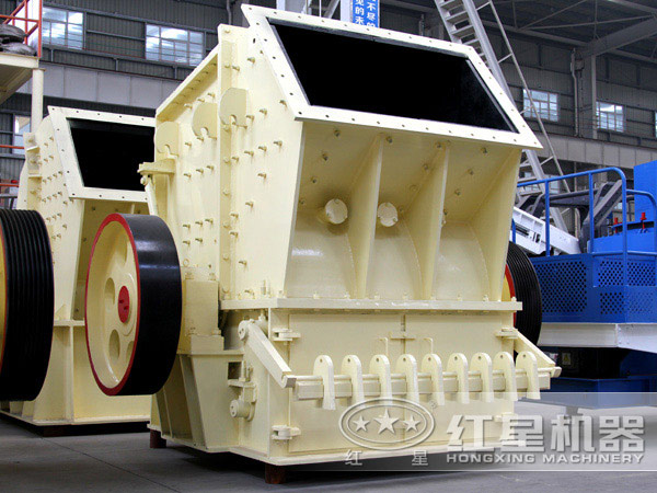 建筑垃圾單段破碎機(jī)廠區(qū)