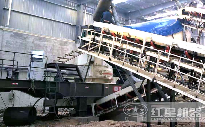 移動制砂機生產現場