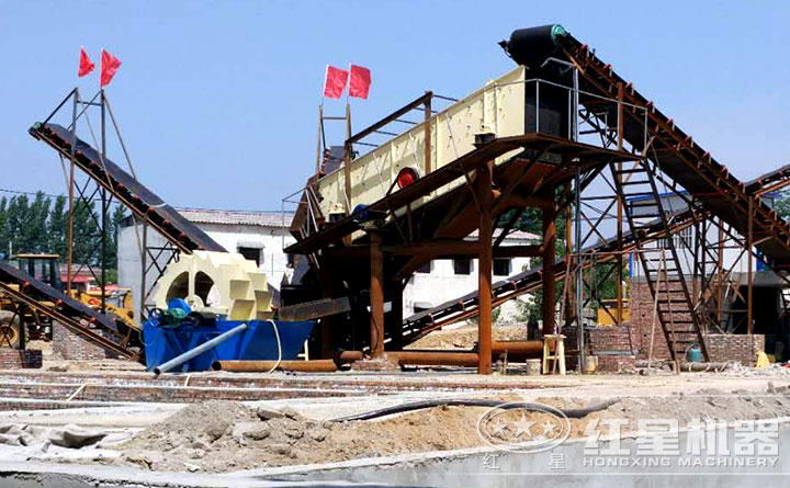 石英砂洗砂機設備用戶生產現場