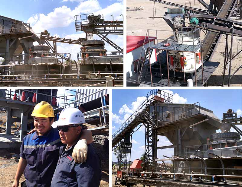 900彈簧圓錐破碎機作業(yè)現(xiàn)場