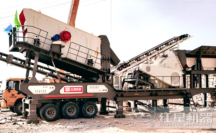 紅星移動重錘式破碎機現場展示，可安排就近現場考察