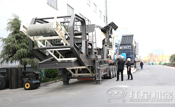 新型篩沙破碎一體機廠區