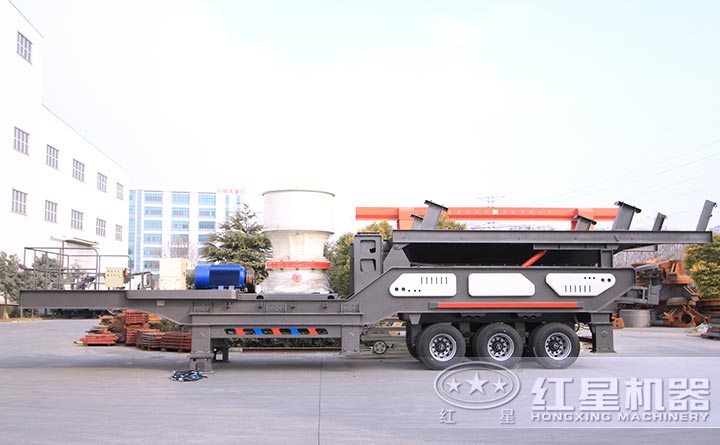 輪胎式圓錐移動(dòng)破碎站-配置單缸液壓圓錐破