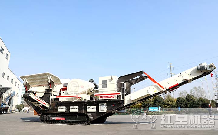 履帶式移動破碎站，液壓驅(qū)動，自動化程度高