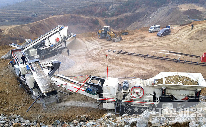 流動(dòng)磕沙機(jī)現(xiàn)場(chǎng)展示