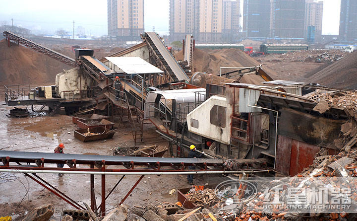 建筑垃圾移動站現(xiàn)場展示