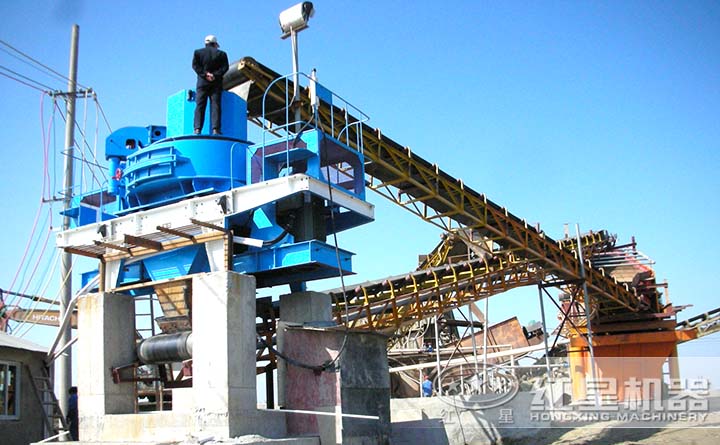 機(jī)制砂生產(chǎn)線現(xiàn)場(chǎng)