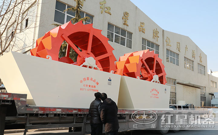 客戶洗石機廠區考察