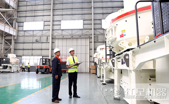 鵝卵石制沙機(jī)廠區(qū)