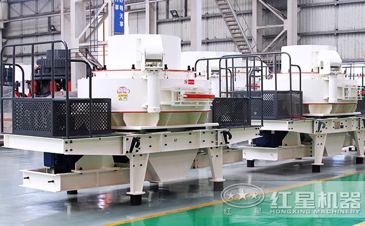 沖擊式破碎機，出料粒度均勻，粒形好看