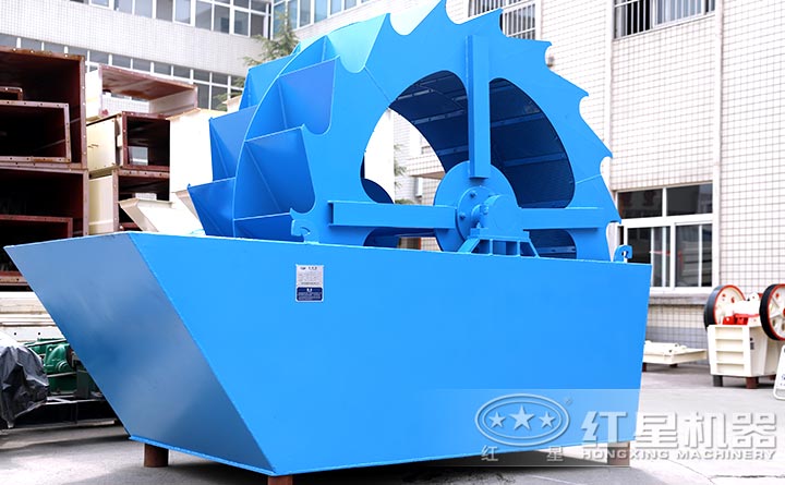 輪斗式洗砂機，洗凈度高達99%