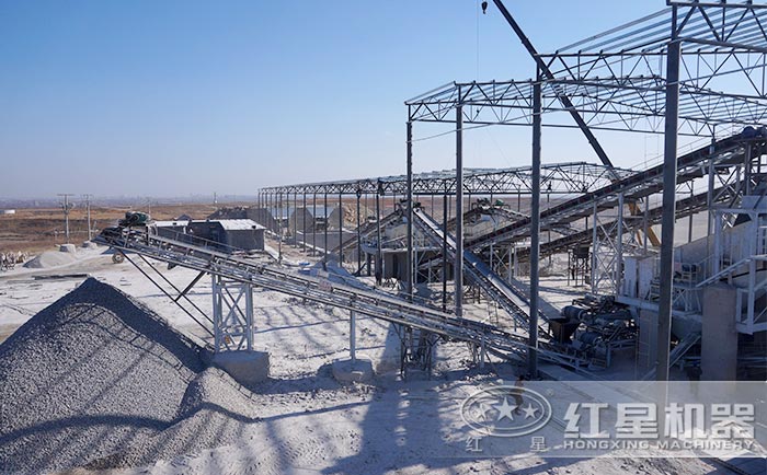 石料加工生產(chǎn)線現(xiàn)場