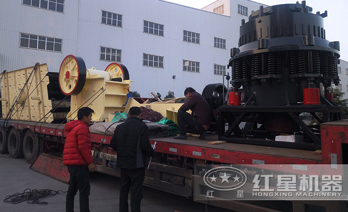 石英石破碎流水線發(fā)貨