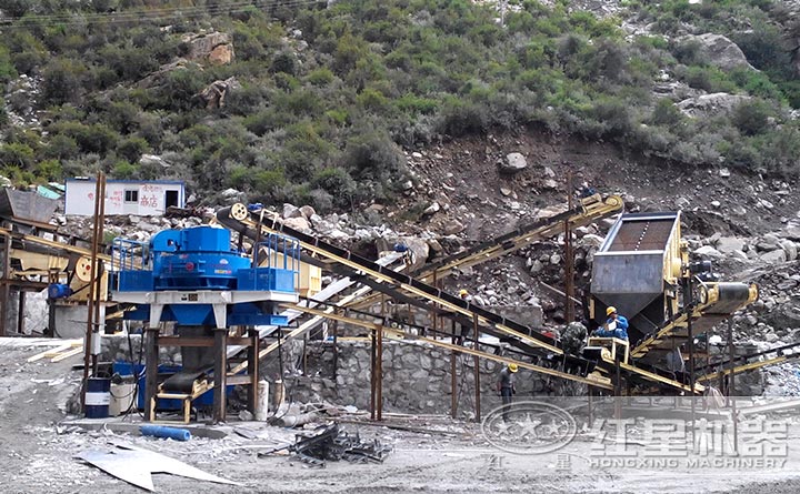 青石制砂機(jī)生產(chǎn)線