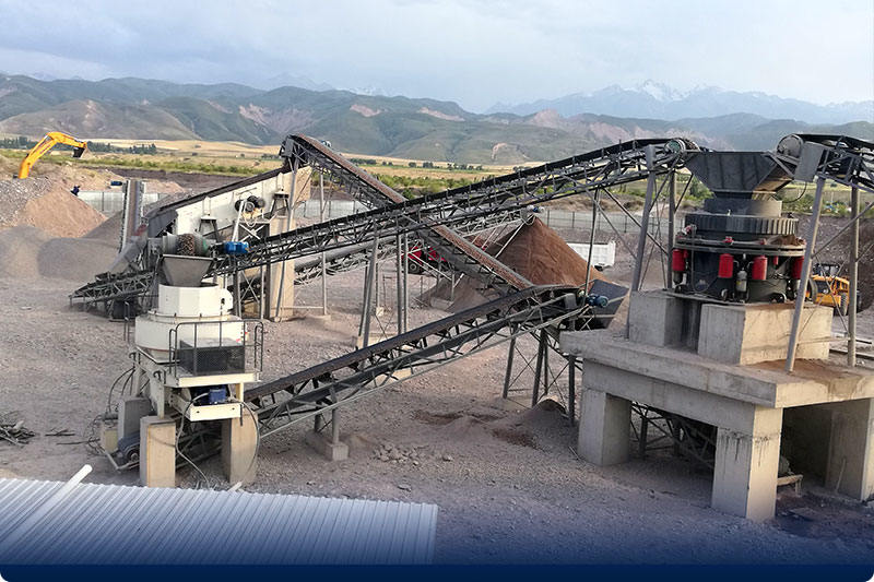 山東鵝卵石碎沙生產(chǎn)線現(xiàn)場