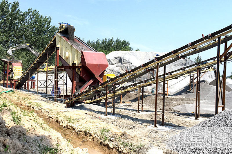 客戶實(shí)拍錘破生產(chǎn)線現(xiàn)場