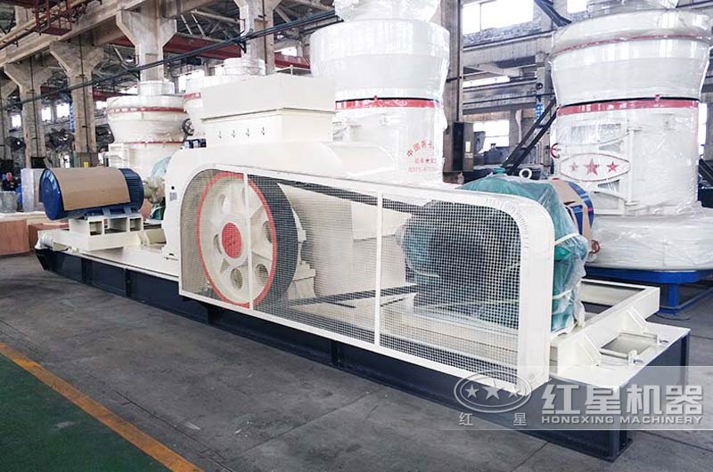 對(duì)輥式破碎機(jī)，可破碎含有8%水分的煤