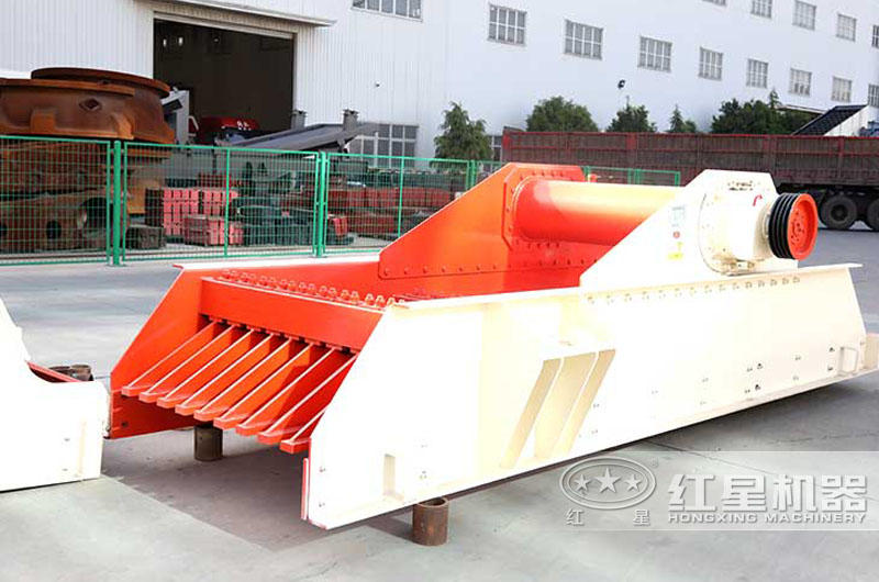 振動給料機，砂石廠原料投入