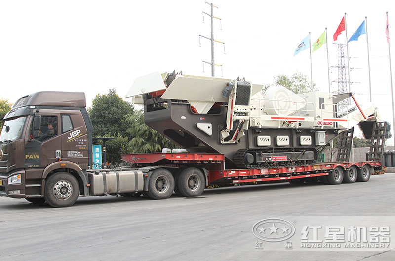 紅星移動破碎站發(fā)貨中