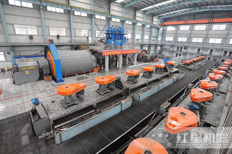 尾礦浮選工藝生產線現場