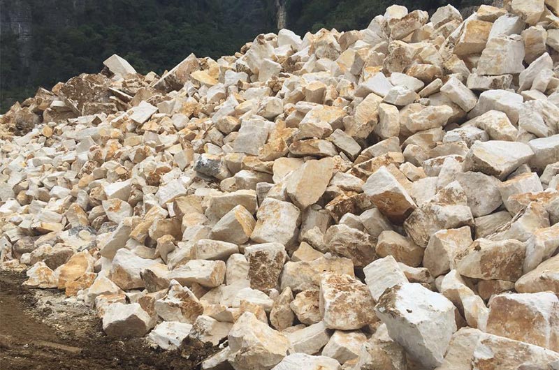 硅石也就是石英石物料圖