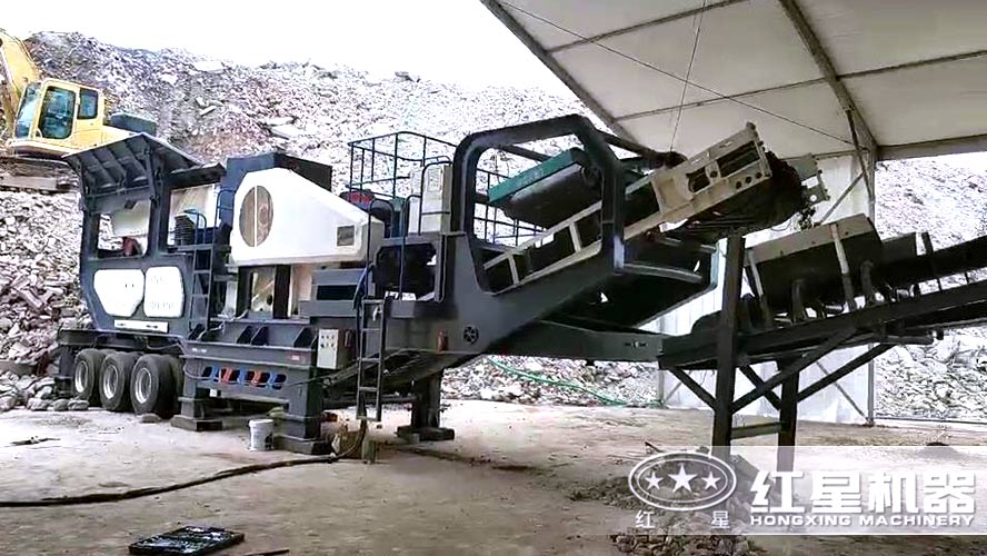 河南廠家生產(chǎn)的建筑垃圾移動(dòng)破碎站自動(dòng)化生產(chǎn)