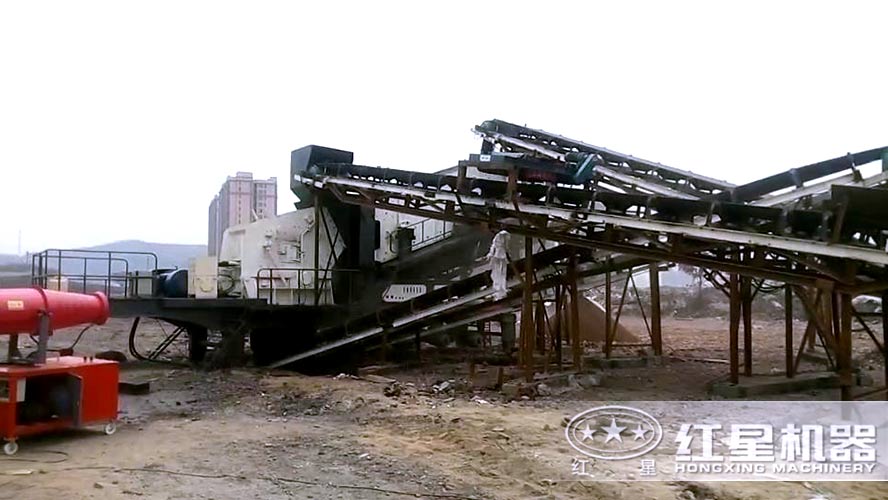 建筑垃圾粉碎、篩分機(jī)現(xiàn)場(chǎng)視頻